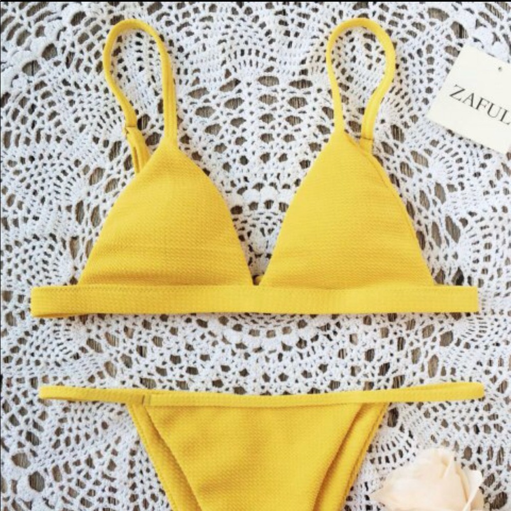 Yellow bikini